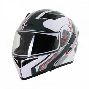 Шлем модуляр ATAKI JK902 Shape (бел/сер глянц, S)