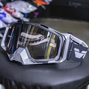 Очки защитные кроссовые VM-1024 (черн/сер)