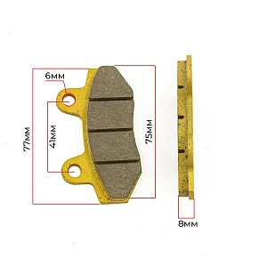 Колодки дискового тормоза питбайк двухпоршневой суппорт RACING  SM-PARTS